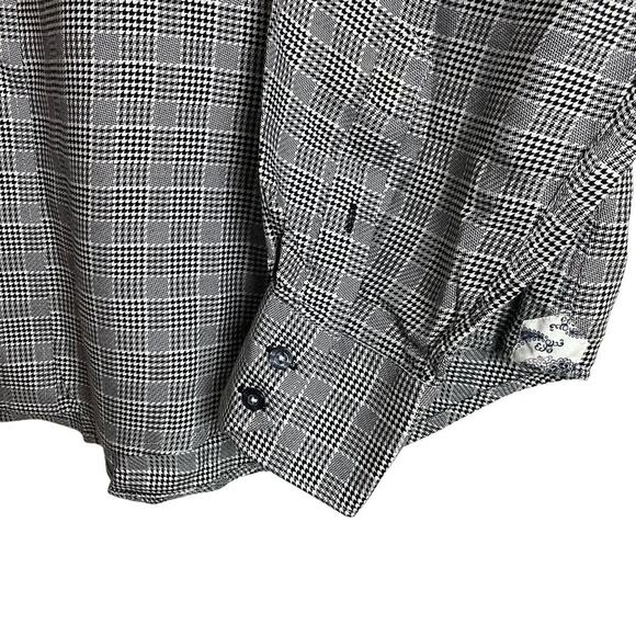 Robert Graham Men's 2XL Long Sleeve Button Up Black White Mixed Pattern Shirt - Picture 5 of 10